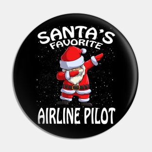 Santas Favorite Airline Pilot Christmas Pin