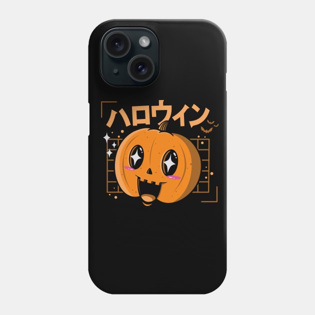 Kawaii pumpkin Phone Case by Eilex Design
