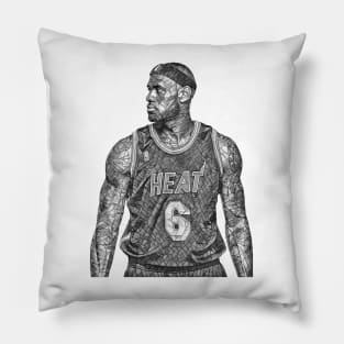 LeBron James Classic Mosaic Pillow