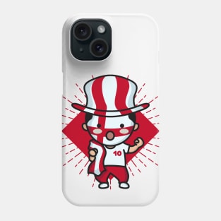 Cute England Football Fan // Kawaii Cute English Soccer Supporter Phone Case