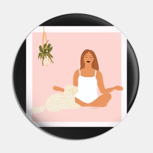 Yoga Dog Mom Pin