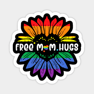 Gay Pride Free Mom Hugs Flag Lgbtq Mama Magnet