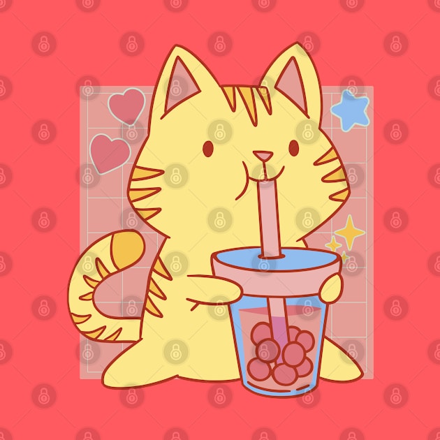 Boba Neko Kawaii by machmigo