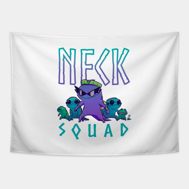 Neck Squad! Tapestry by Susto