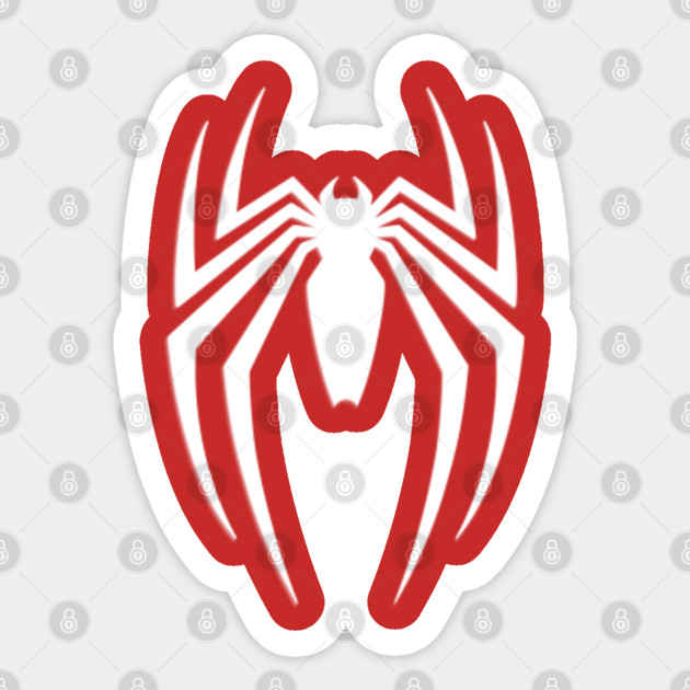 Spider - Man White Logo - Spider Man - Sticker | TeePublic