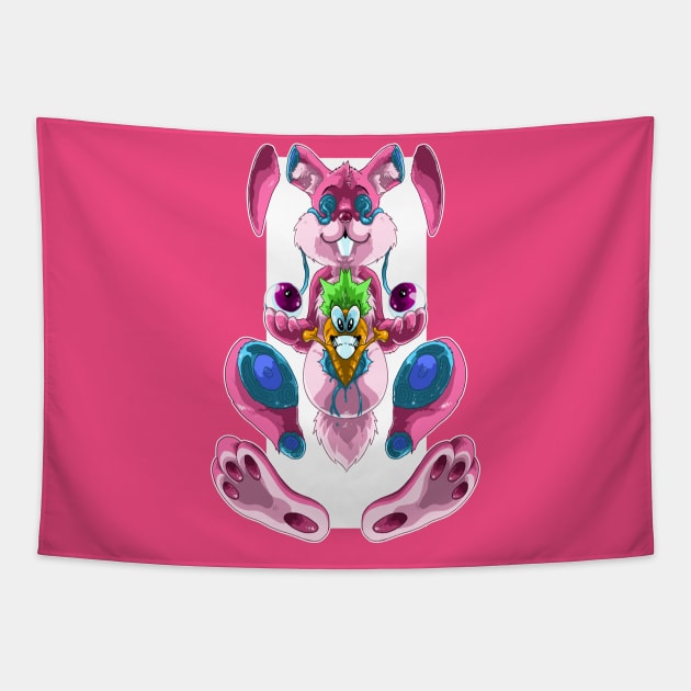 Bunny Candy Gore Tapestry by JohnnySegura3rd