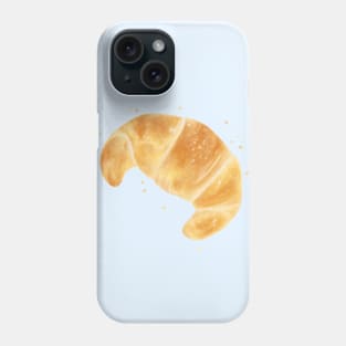 Tasty Croissant, watercolor art Phone Case