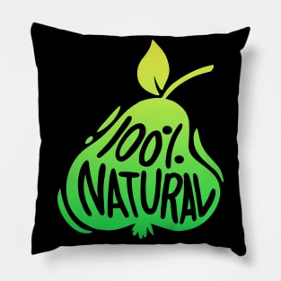 100 Percent Natural Organic Fruits Pear Apple Pillow