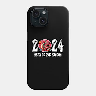 Happy New Year 2024 Chinese New Year 2024 Year of the Dragon Phone Case