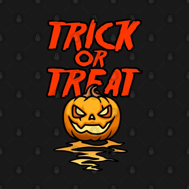 Trick Or Treat Halloween Pumpkin by Scud"