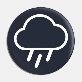 Minimal rain cloud weather Pin