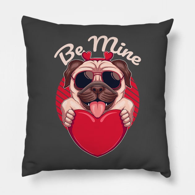 Be mine - valentines day Pillow by AMK Stores