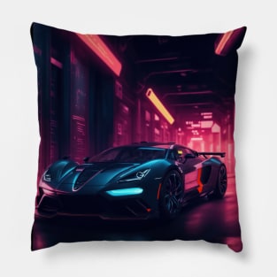 Underground Velocity Sports Car Pillow