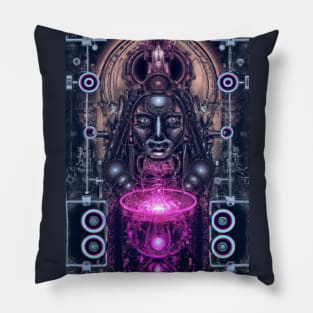 Trippy DMT God Head Pillow