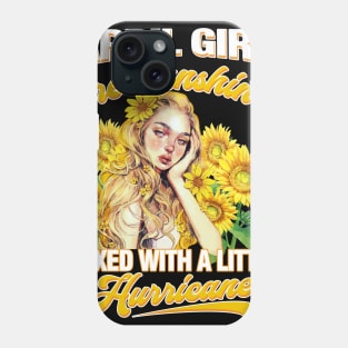 April Girl Sunshine Mixed Hurricane Shirt Cancer Leo Birthday Phone Case