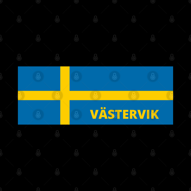 Västervik City in Swedish Flag by aybe7elf