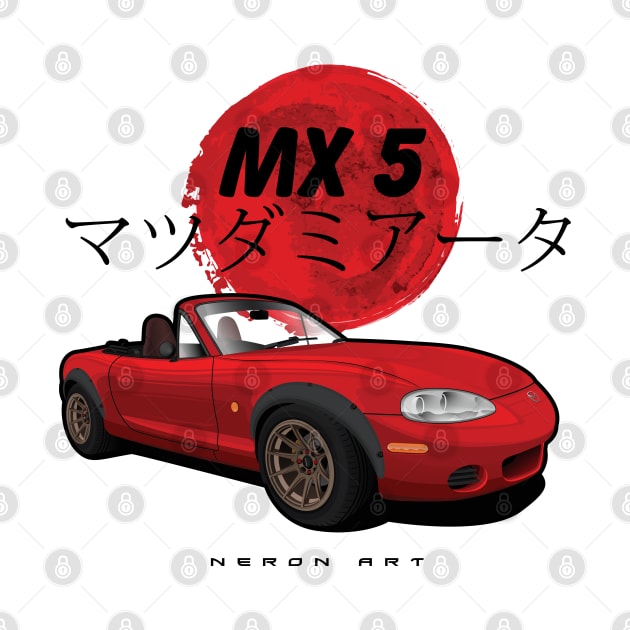 Mazda miata mx-5 by Neron Art