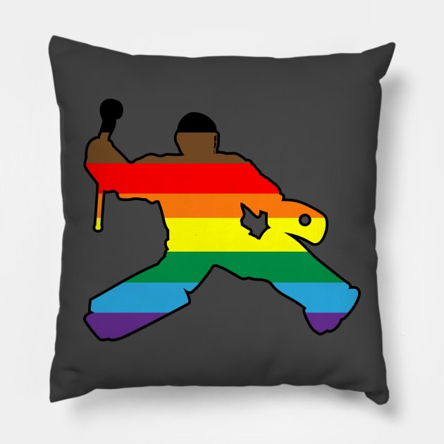 Field Hockey Goalie: QPoC Pride Pillow by ziafrazier