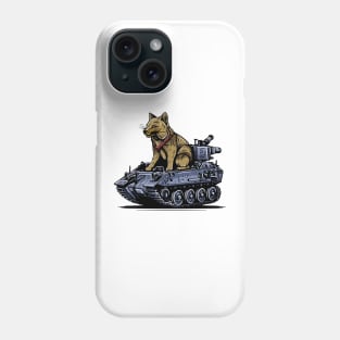 Wolf Driving Tank War Vechile Phone Case