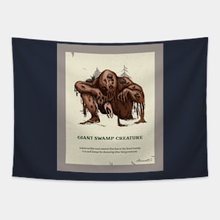 Giant swamp creature Tapestry