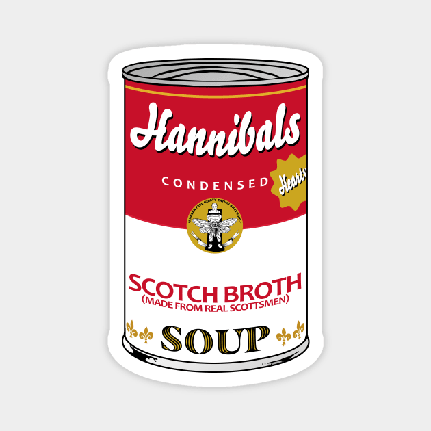 Hannibals Scotch Broth Soup Magnet by Harley Warren