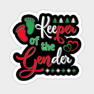 Keeper Of the Gender Pregnancy Baby Reveal Christmas Magnet