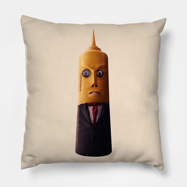 Mean Mr. Mustard Pillow by Corvons