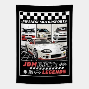 Japanese Retro Racing JDM car Tapestry