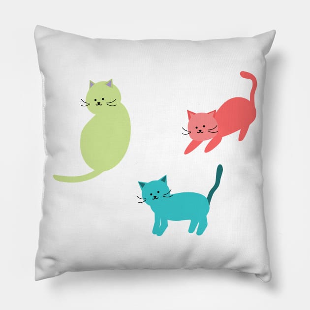 Fanny cats Pillow by TheLouisa