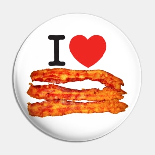 I Love Bacon Pin