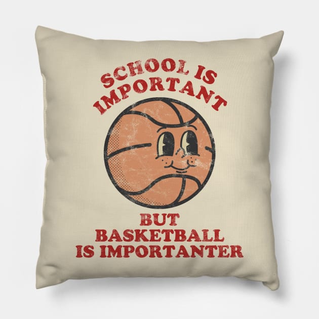 school is important funny sarcasm Pillow by Swot Tren