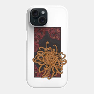 Red lantern of the blossoming golden chrysanthemum Phone Case