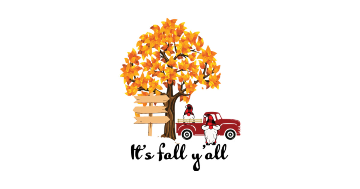 Download It's Fall Y'all, Gnome, Buffalo Gnome, Yellow Tree, Autumn ...