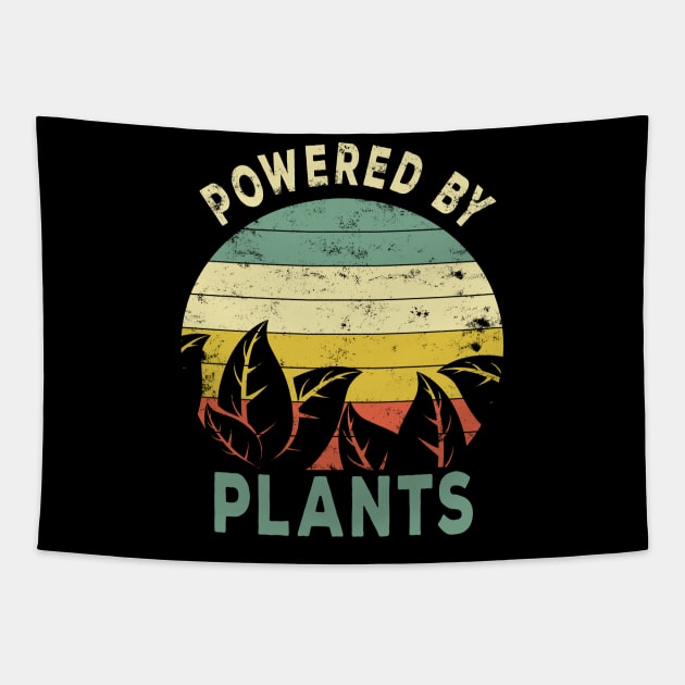 Vegan powered by plants veganism veggie Tapestry by Lomitasu