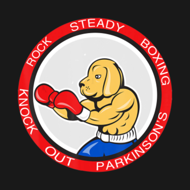 Discover Boxer Dog Rock Steady Boxing Parkinson's - Boxer Dog Rock Steady Boxing Parkinson - T-Shirt