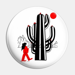 Fugitive cactus Pin