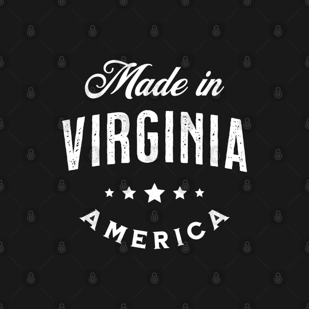 Made In Virginia, USA - Vintage Logo Text Design by VicEllisArt