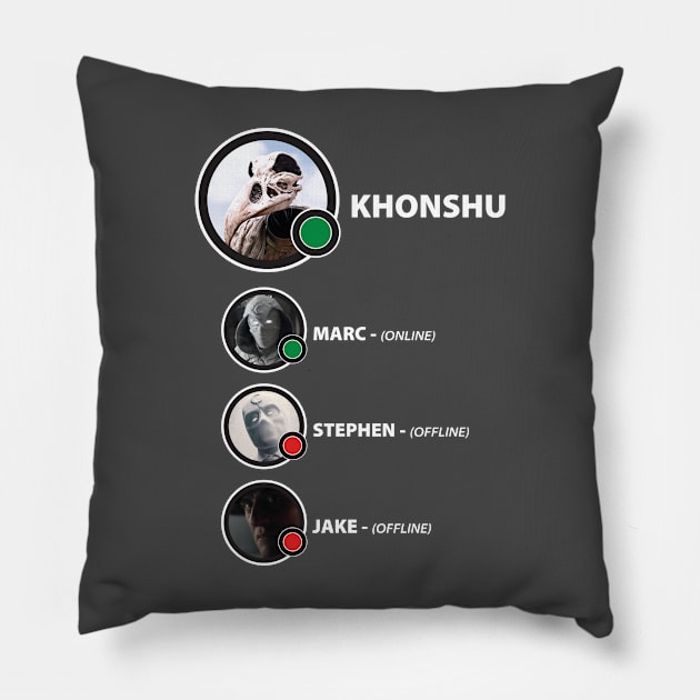 KHONSHU AVATARS Pillow by Hou-tee-ni Designs