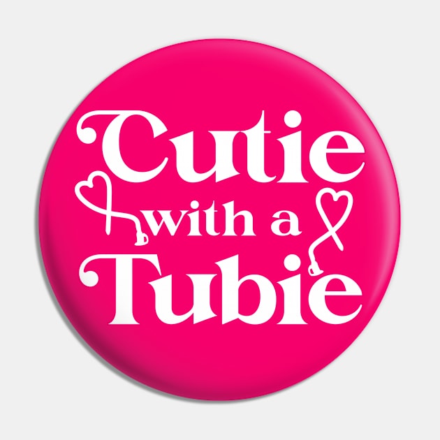 Cutie With A Tubie Feeding Tube Awareness G-button G-tube Pin by ArtsyTshirts