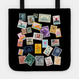 Stamps , travel adventure Tote