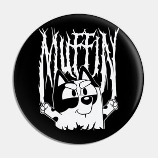 Muffin metal bluey vintage Pin