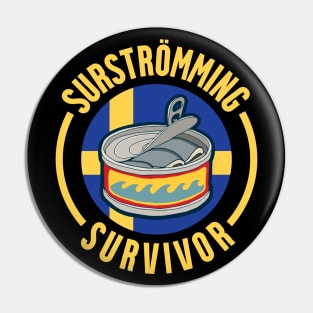 Surstromming Challenge Survivor Pin