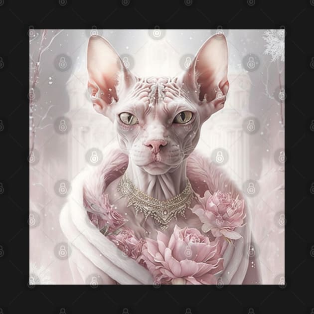 Pink Rosey Sphynx by Enchanted Reverie