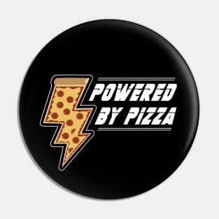 Powered by pizza Pin