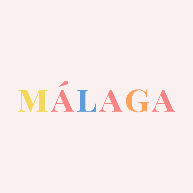 Málaga Spain Pastel Summer by yourstruly
