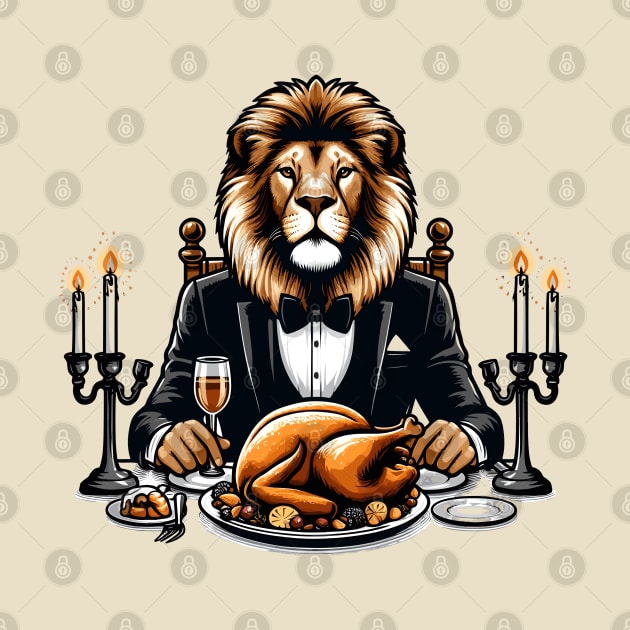 Happy Thanksgiving Lion by Graceful Designs