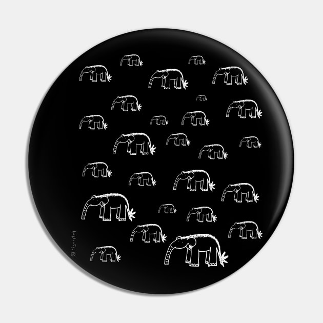 Punk Elephants Pin by TigerFluff