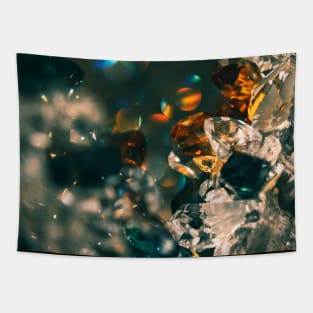 Abstract colorful crystal, gem Tapestry