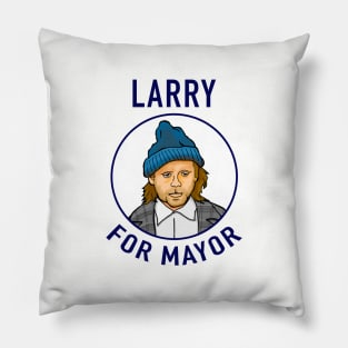 Larry For Mayor Pillow