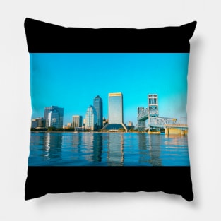 Teal City Pillow